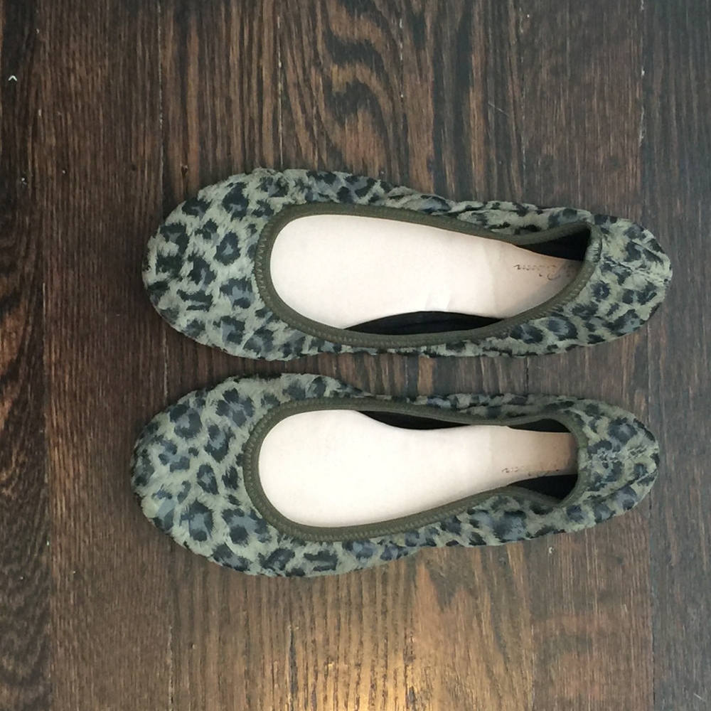Girls Cheetah print Ballerina flats